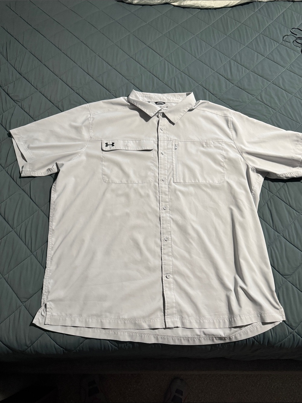Under Armour Men’s Short-Sleeve Button-Down Shirt — White